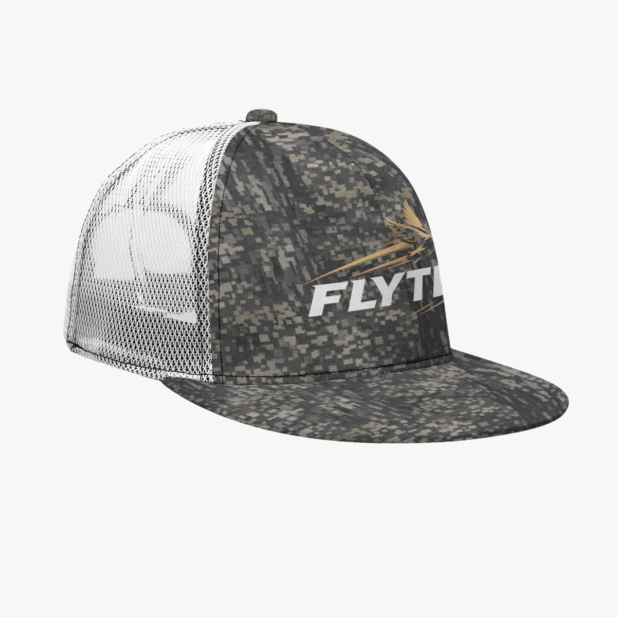 FLYTE WHITE PRINT DOWN TIMER HAT