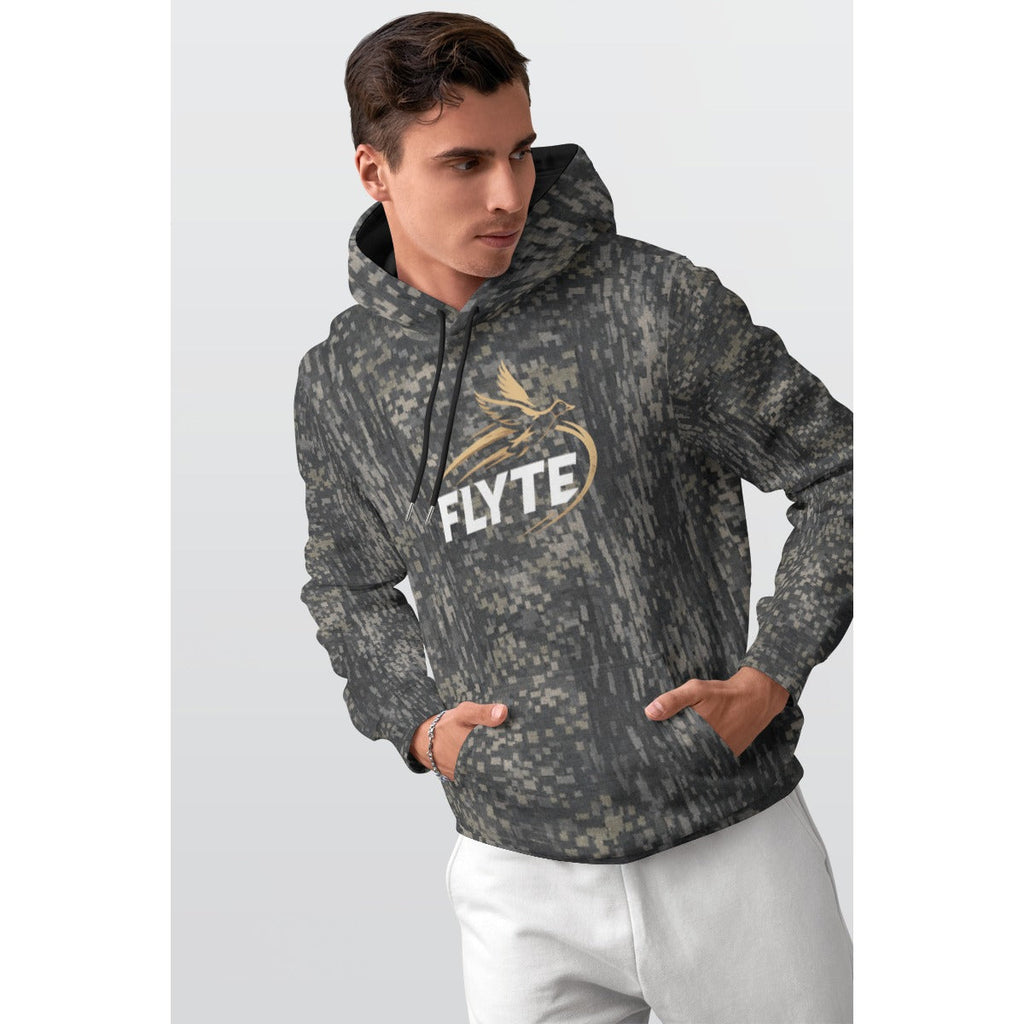 FLYTE DOWN TIMBER  PATTERN HOODIE